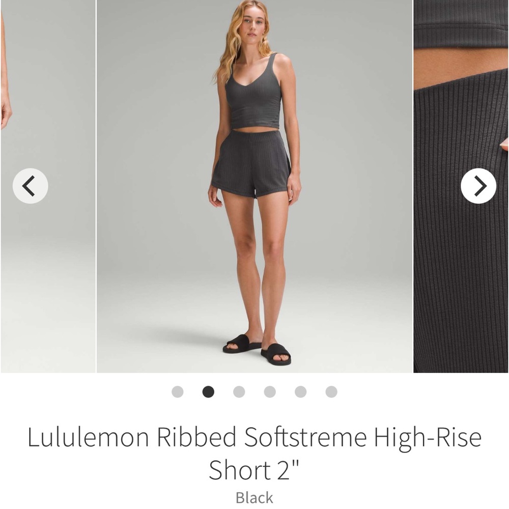 Set- Lululemon Ribbed Softstreme High-Rise Short 2" + Align Tank